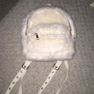 Mini fur backpack